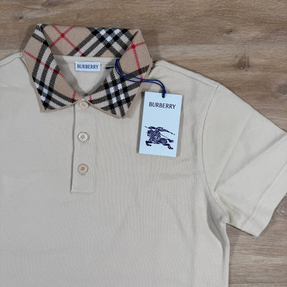 Burberry Cotton Polo Shirt in Nutmeg
