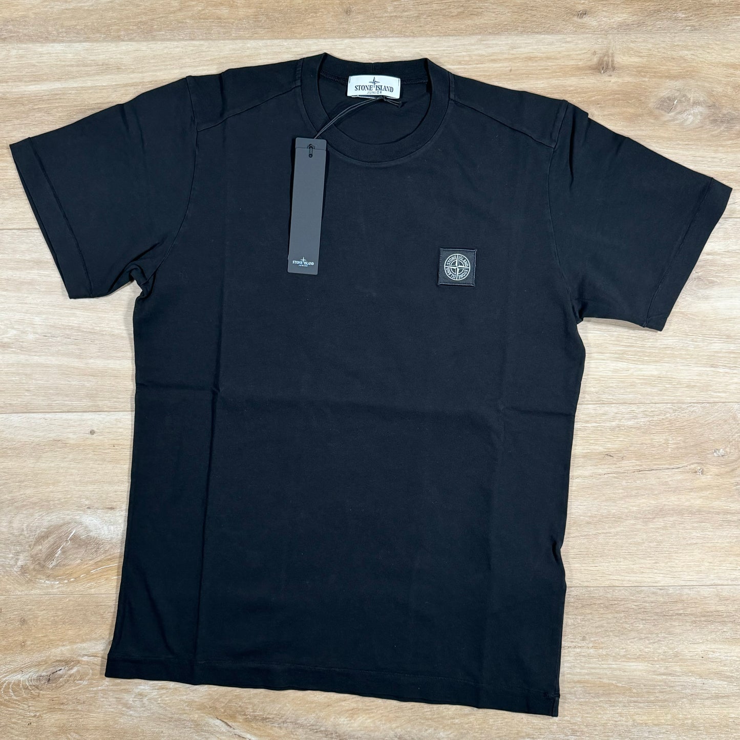 Stone Island Junior Patch T-Shirt in Black