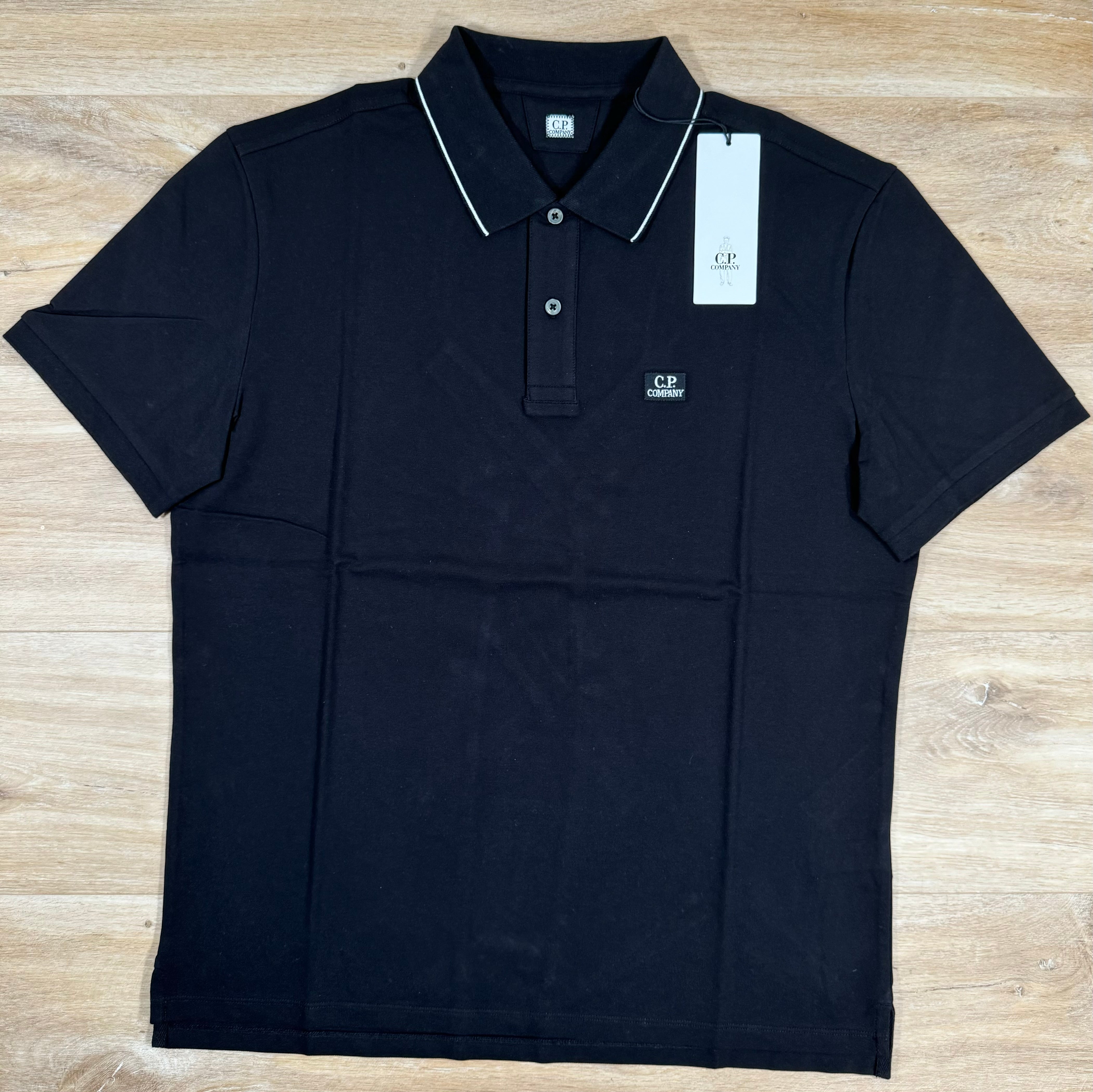 BURBERRY Black newest Label Men’s blue -White Polo-Rugby Cotton Short Slv Shirt 3 Japan