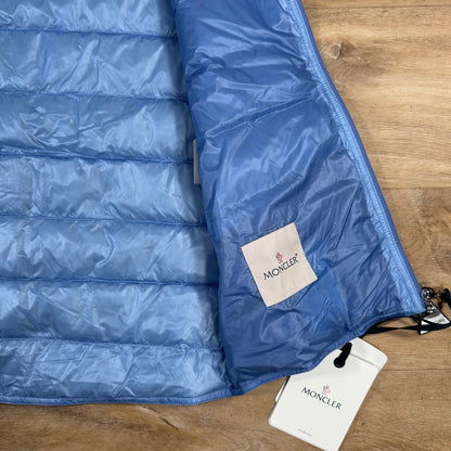 Moncler Gui Packable Down Gilet in Light Blue