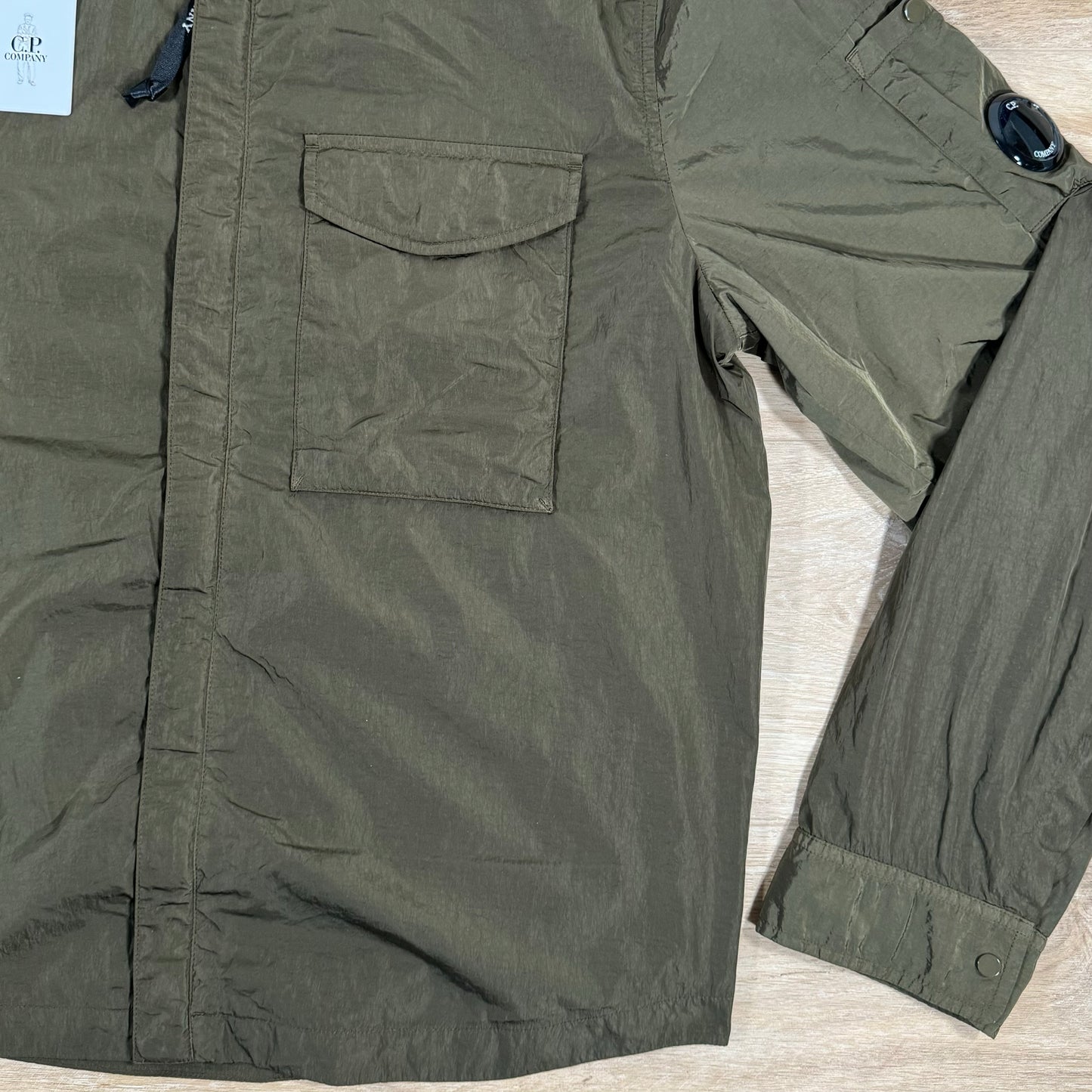 C.P. Company Chrome Lens Overshirt in Ivy Green