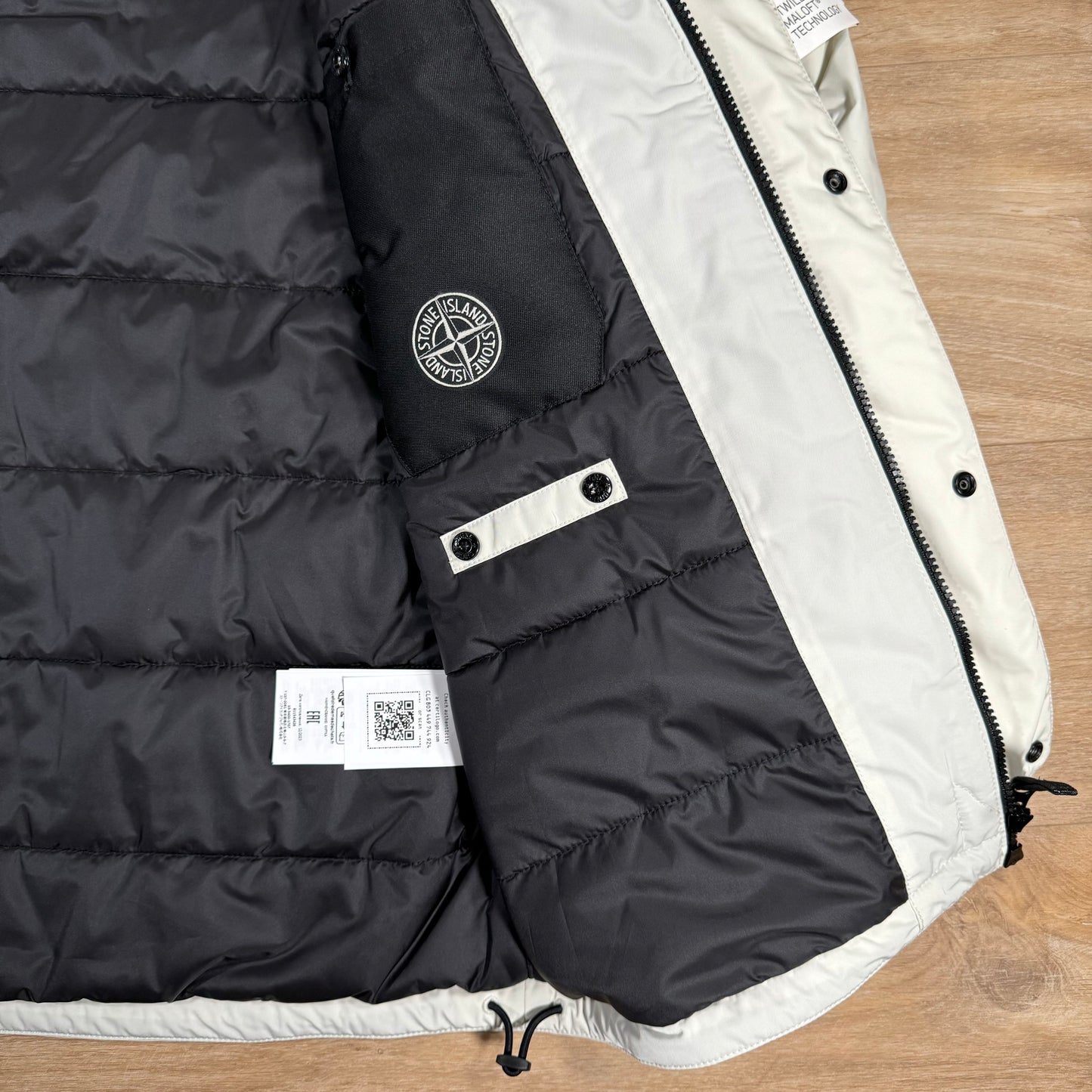 Stone Island Polyester Micro Twill Jacket in Plaster