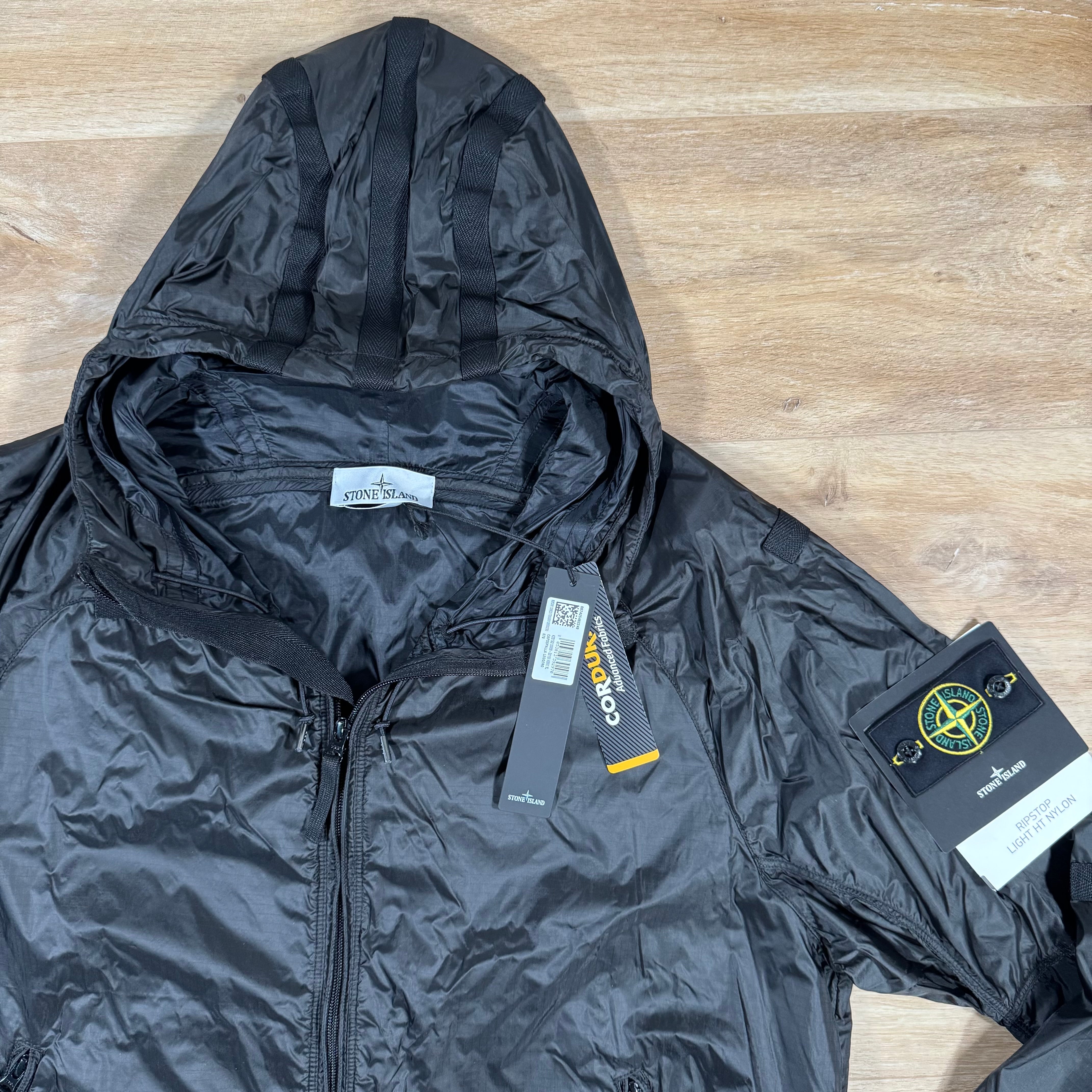 Stone Island Ripstop Light HT Nylon Jacket in Lead Grey – Label