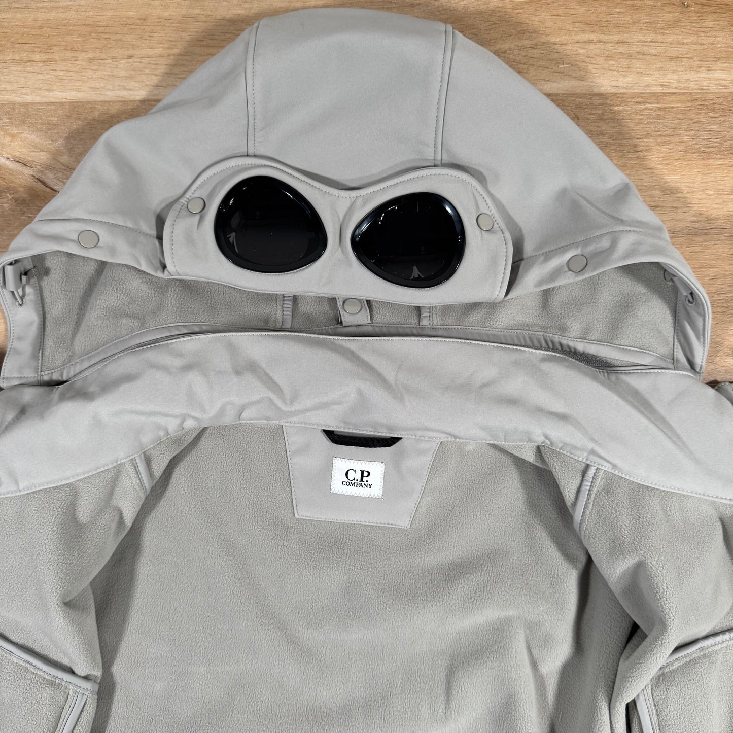 C.P. Company Shell-R Goggle Gilet in London Fog - Grey