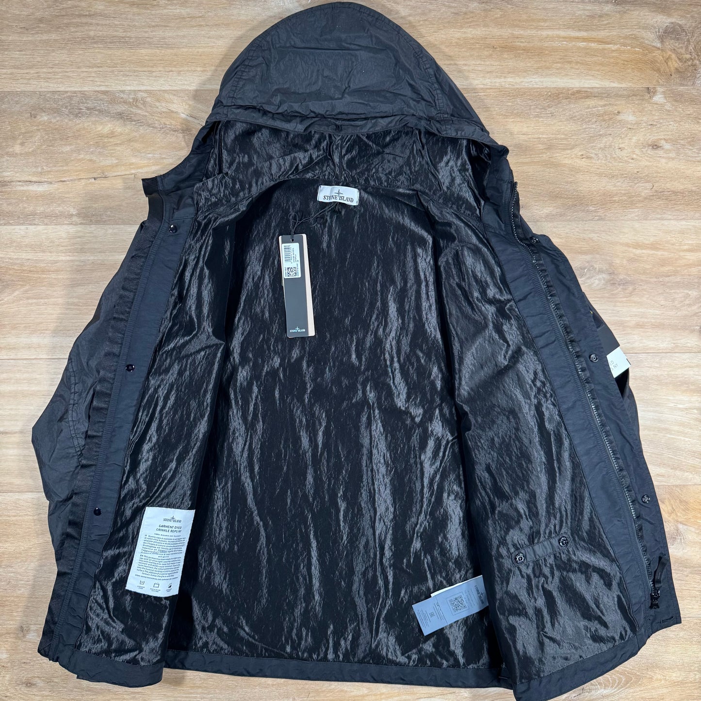 Stone Island Crinkle Reps R-NY Jacket in Black