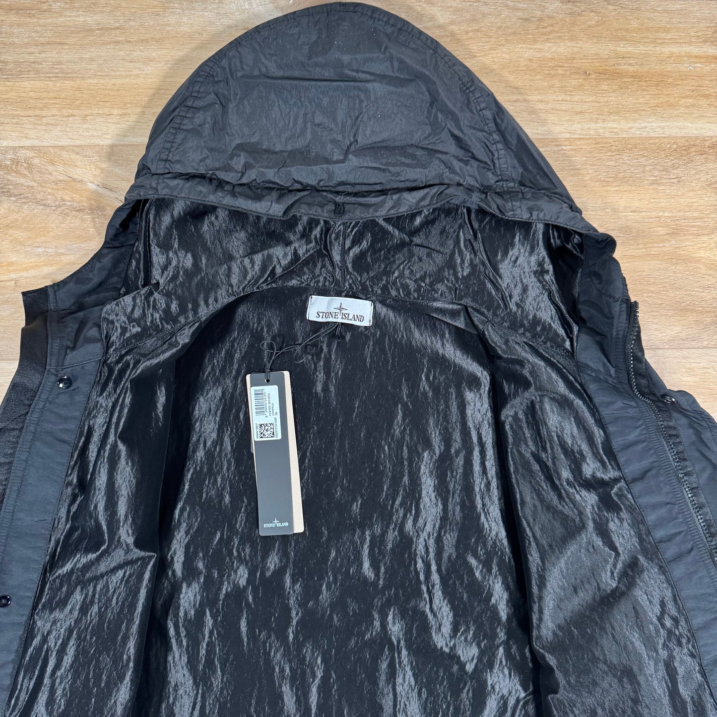 Stone Island Crinkle Reps R-NY Jacket in Black