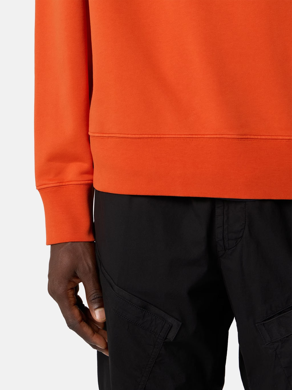 Stone Island Oversized-Fit Crewneck 'Desert Print' Sweatshirt in Burnt Orange