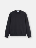 Stone Island Organic Cotton Fleece Crewneck Sweatshirt in Navy