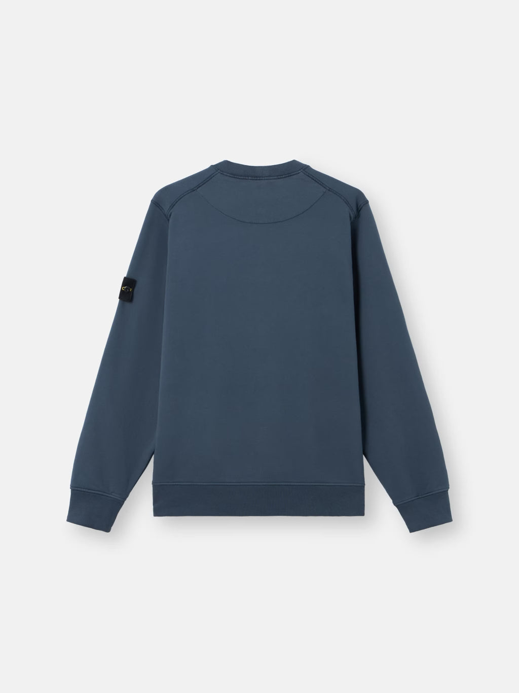 Stone Island Organic Cotton Fleece Crewneck Sweatshirt in Slate Blue