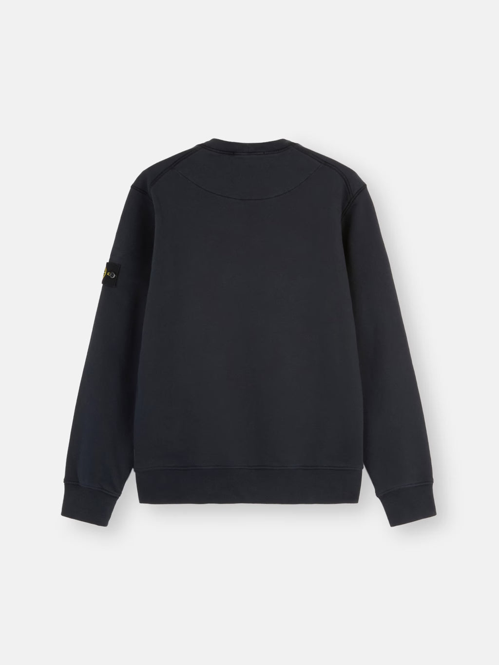 Stone Island Organic Cotton Fleece Crewneck Sweatshirt in Navy