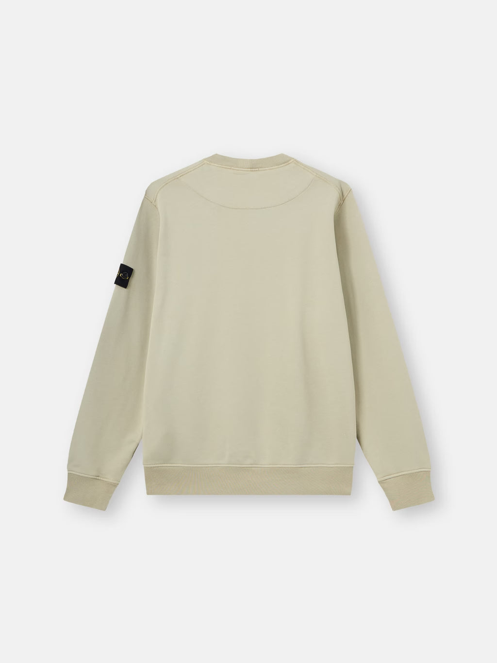 Stone Island Organic Cotton Fleece Crewneck Sweatshirt in Sand