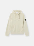 Stone Island Organic Cotton Fleece Pullover Hoodie in Sand