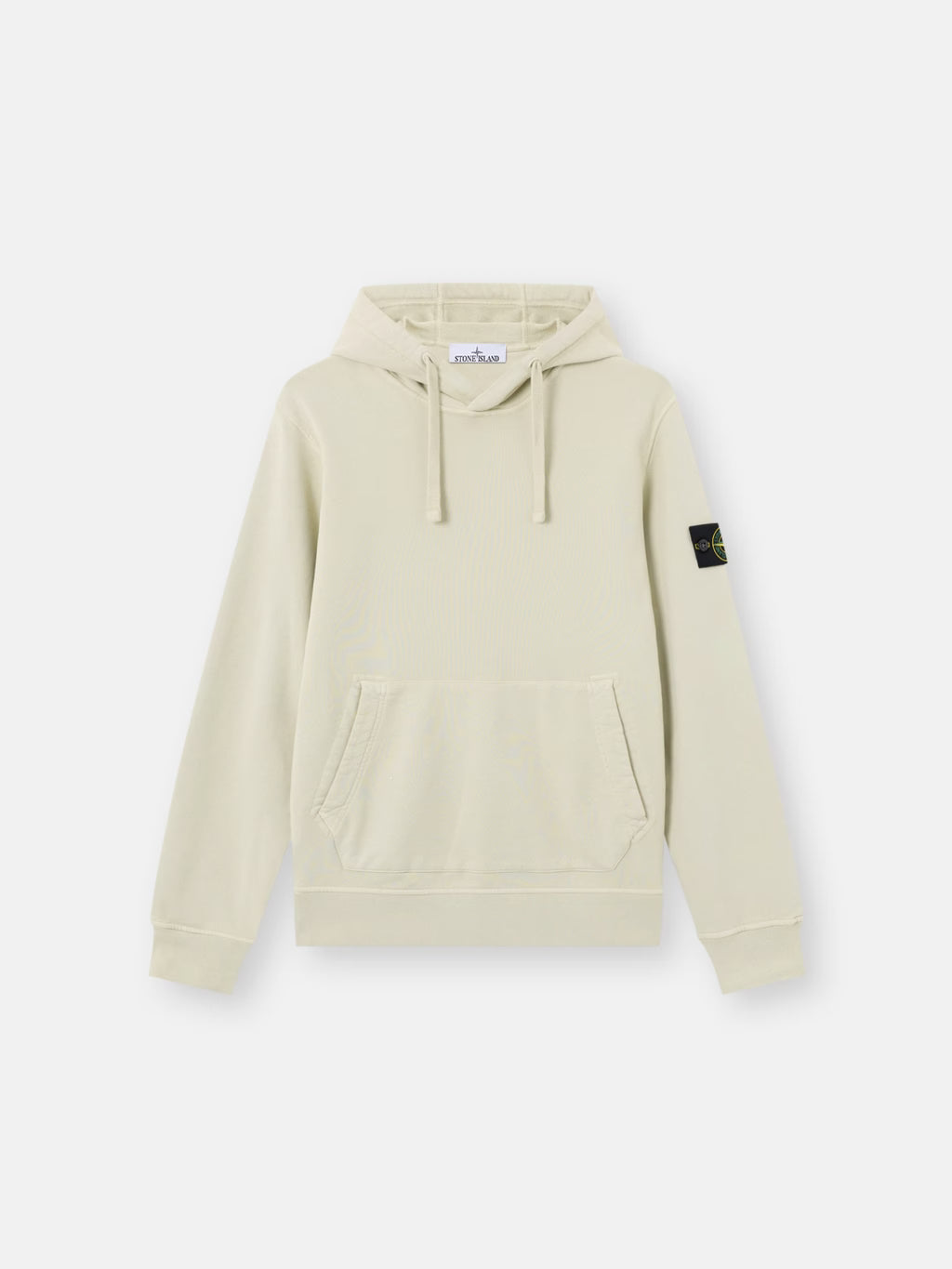 Stone Island Organic Cotton Fleece Pullover Hoodie in Sand