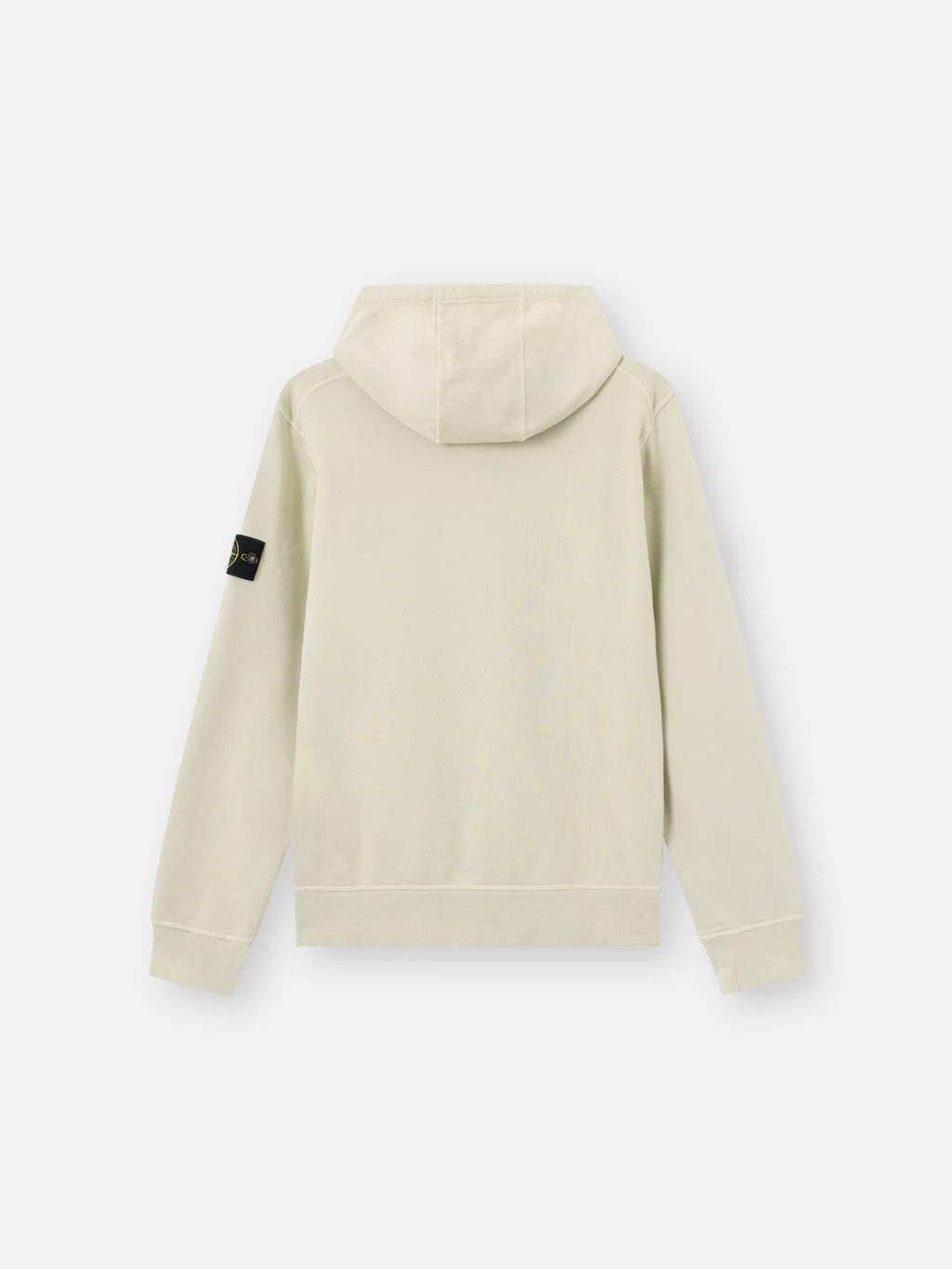 Stone Island Organic Cotton Fleece Pullover Hoodie in Sand