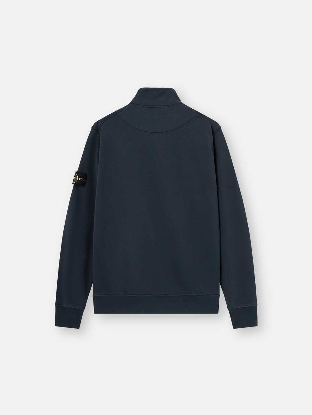 Stone Island Organic Cotton Fleece Track Jacket in Navy