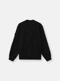 Stone Island Ghost Stretch Cotton Fleece Crewneck Sweatshirt in Black