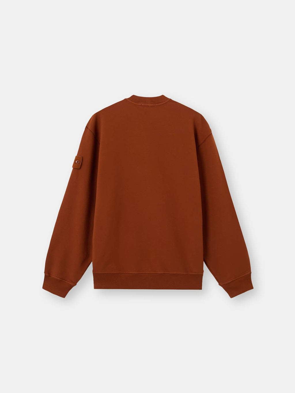 Stone Island Ghost Stretch Cotton Fleece Crewneck Sweatshirt in Terracotta
