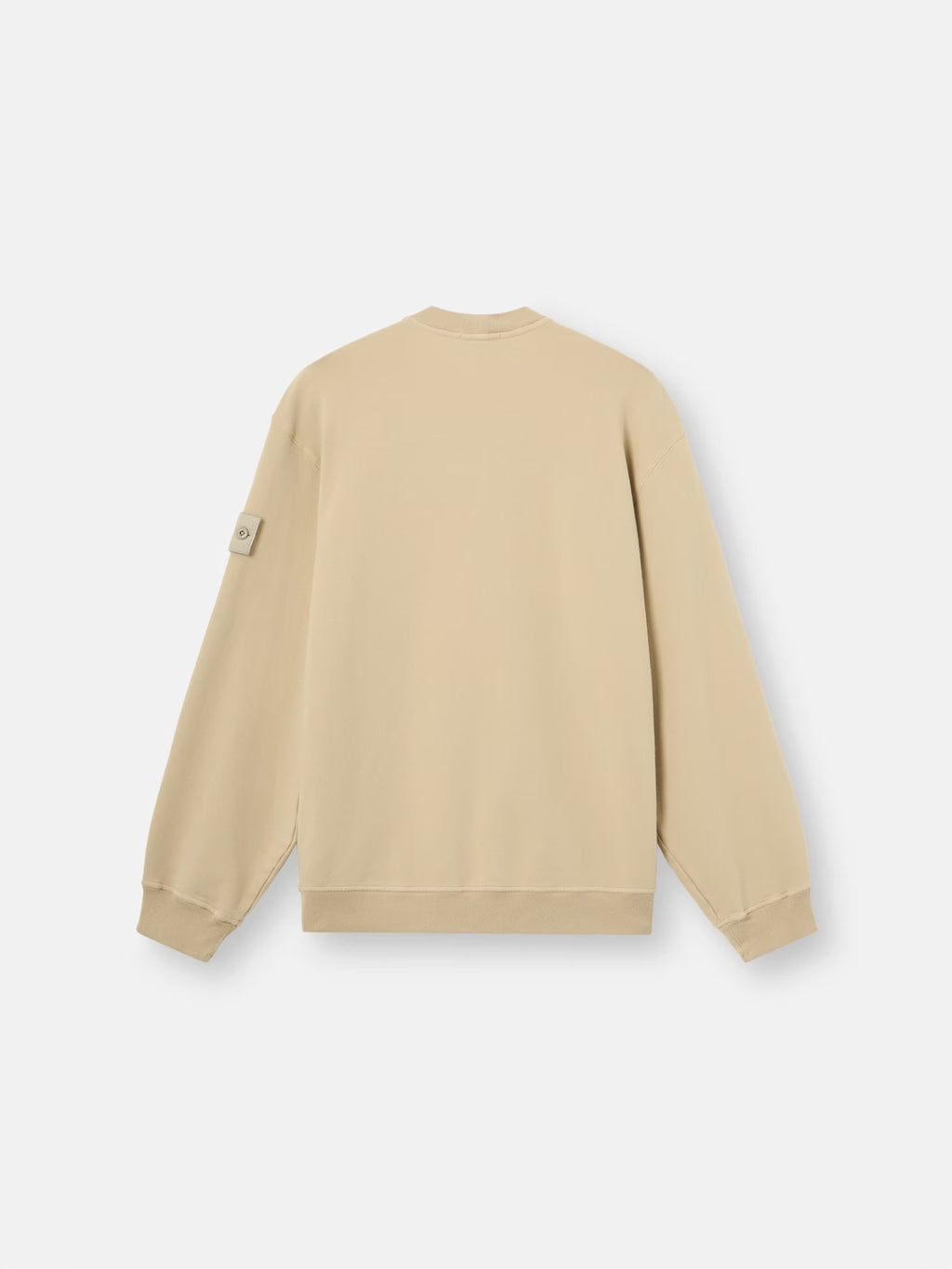 Stone Island Ghost Stretch Cotton Fleece Crewneck Sweatshirt in Beige