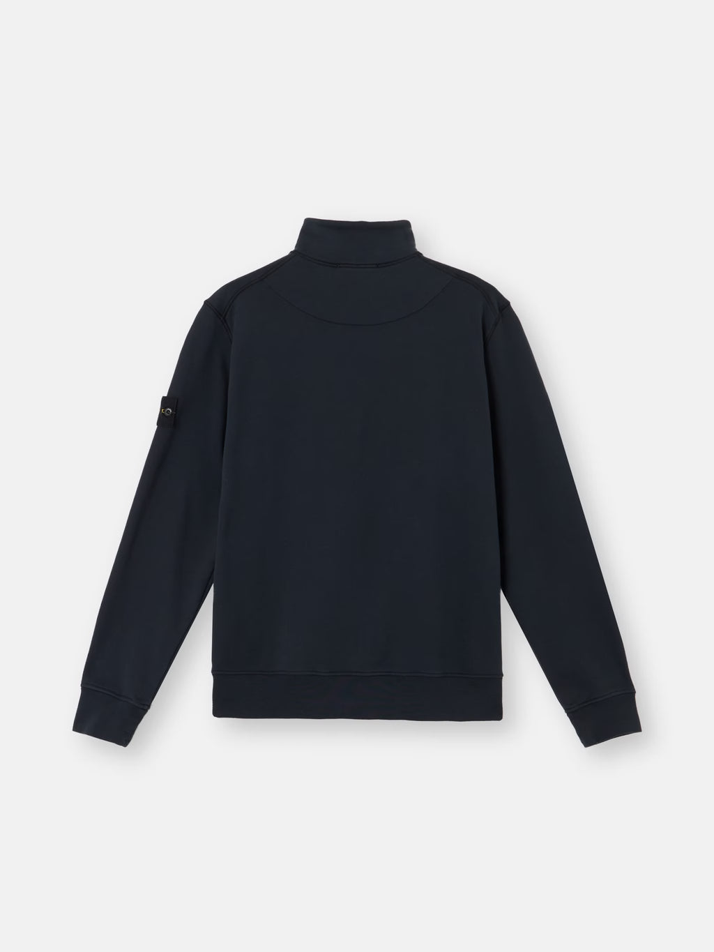 Stone Island Organic Cotton Fleece Half-Zip Sweatshirt in Navy