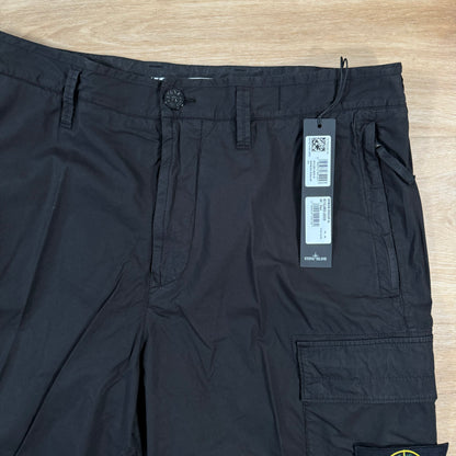 Stone Island Cargo Bermuda Shorts in Black