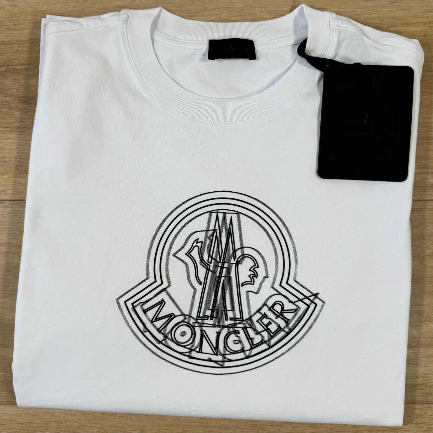 Moncler Logo Motif T-Shirt in White