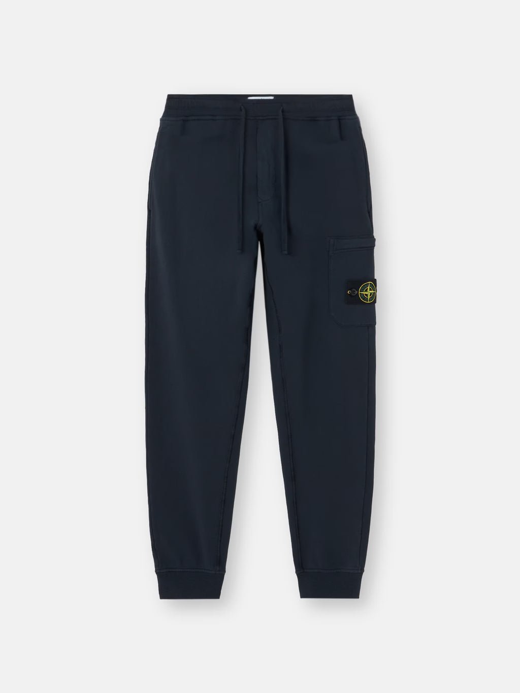 Stone Island Organic Cotton Fleece Slim-Fit Joggers in Navy