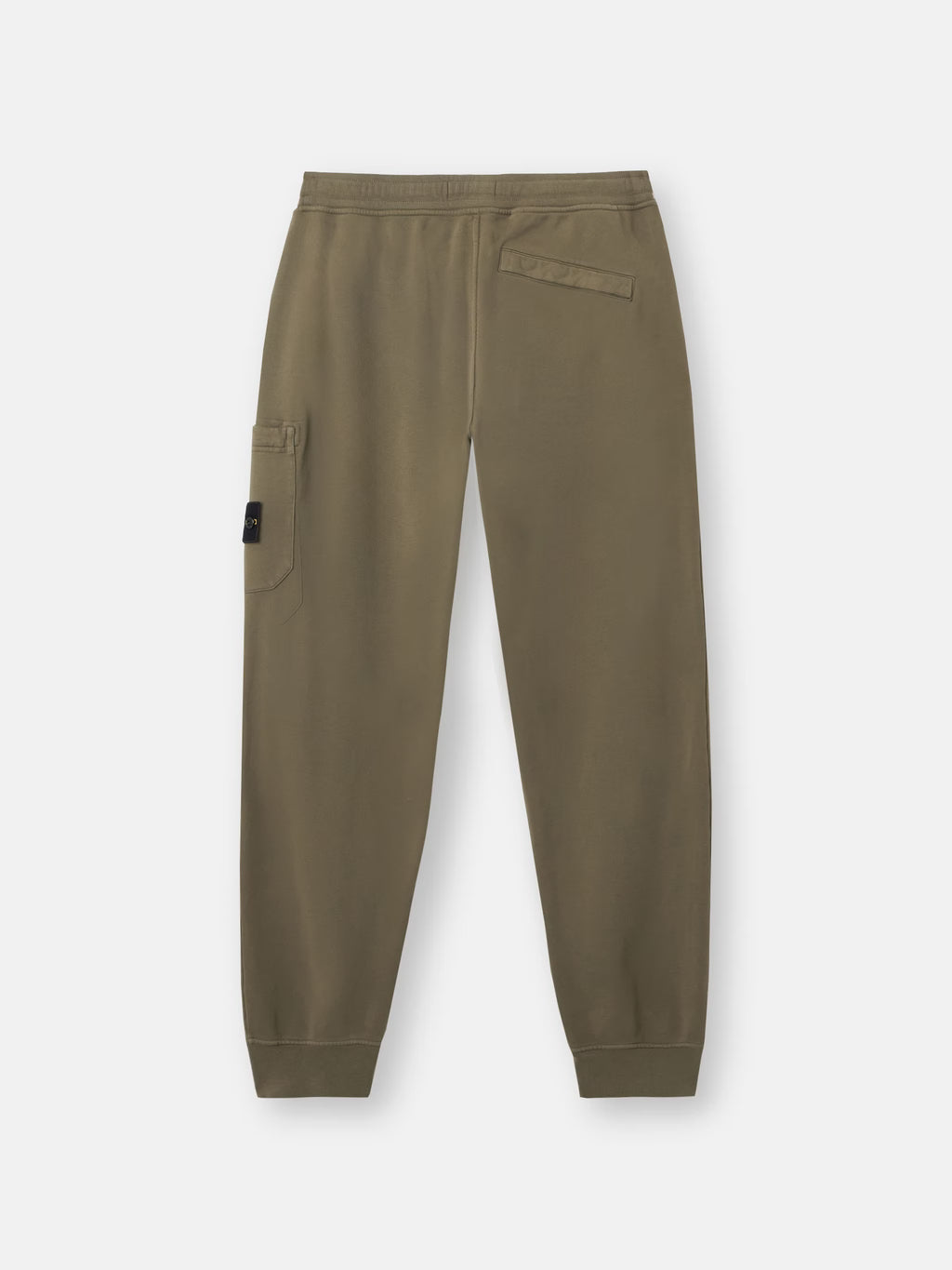 Stone Island Organic Cotton Fleece Slim-Fit Joggers in Military Green