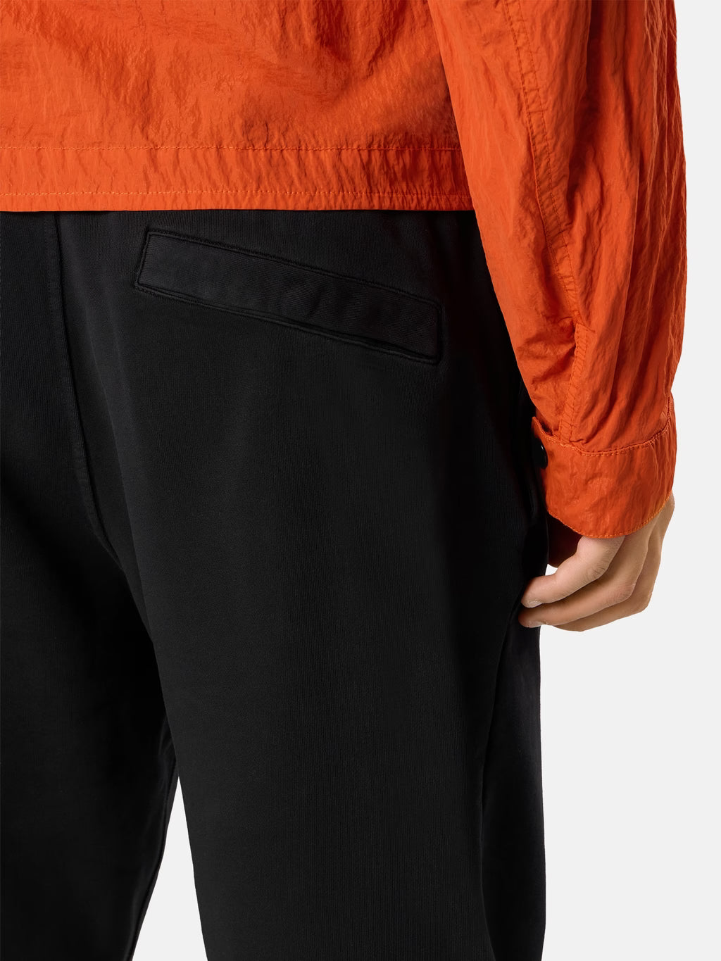 Stone Island Organic Cotton Fleece Slim-Fit Joggers in Black