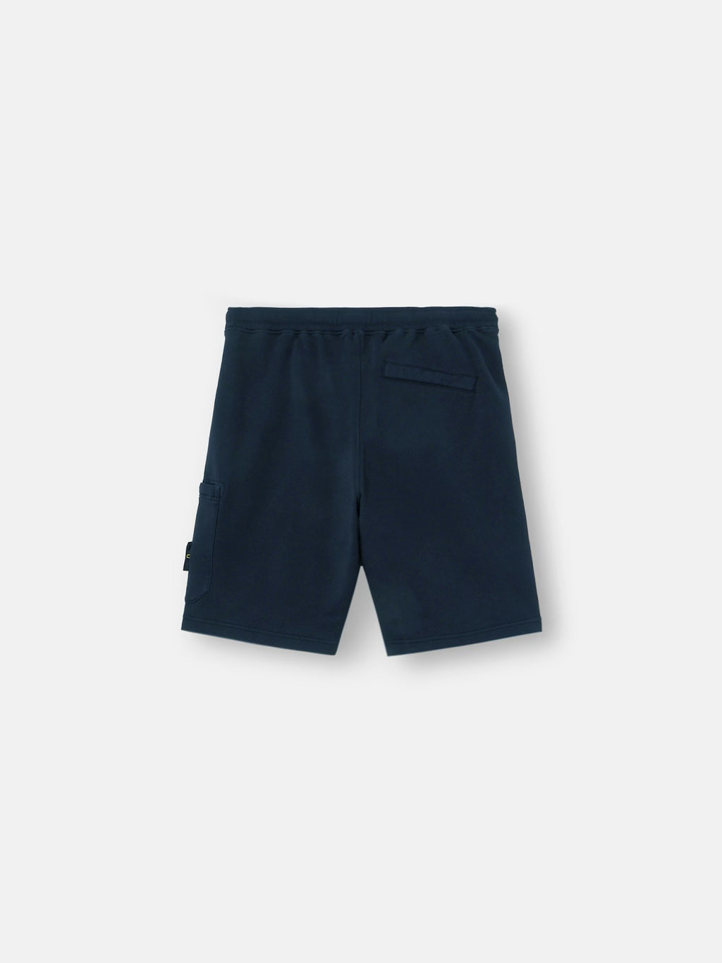 Stone Island Organic Cotton Fleece Jogger Shorts in Navy
