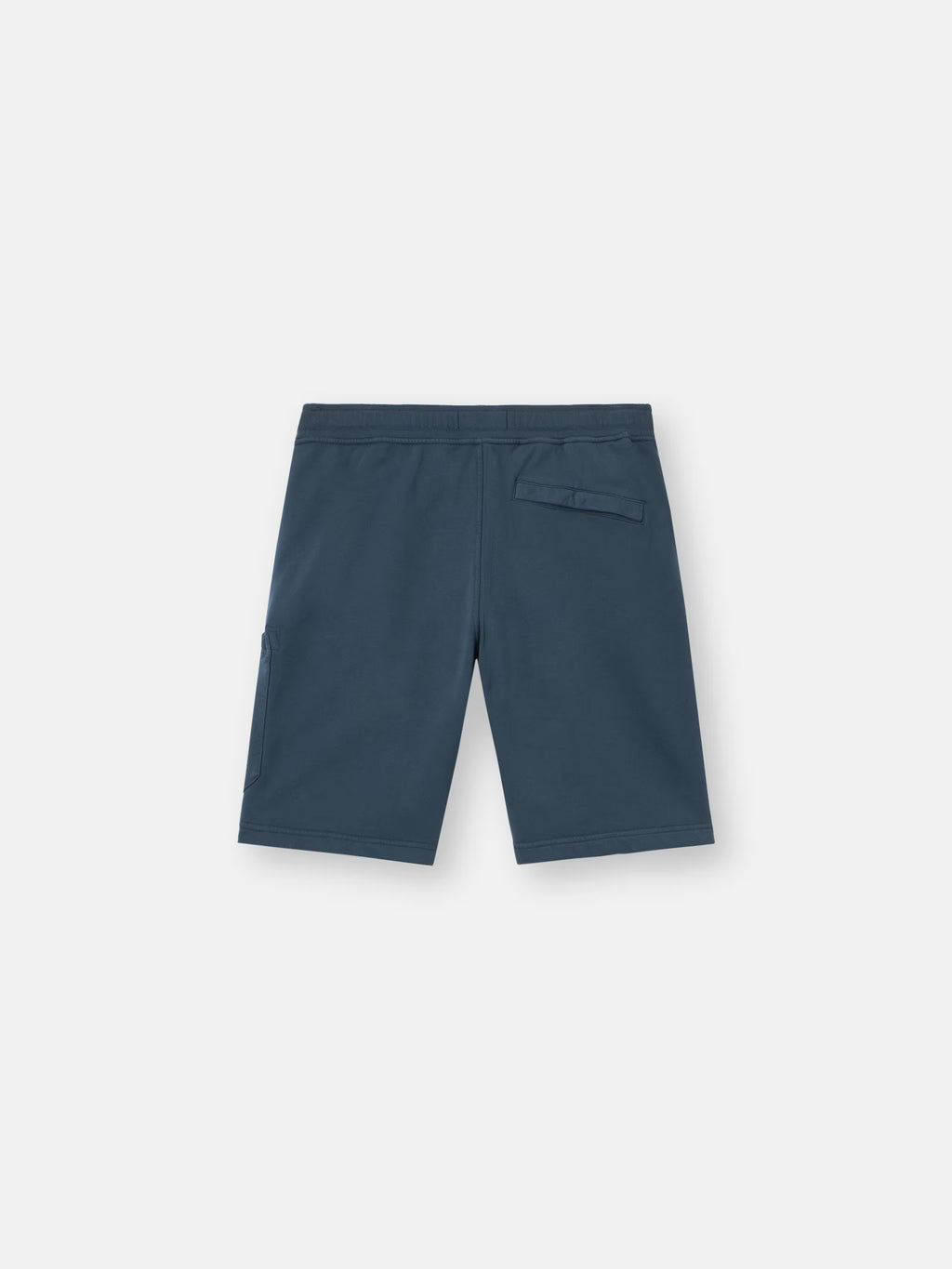 Stone Island Organic Cotton Fleece Jogger Shorts in Slate Blue