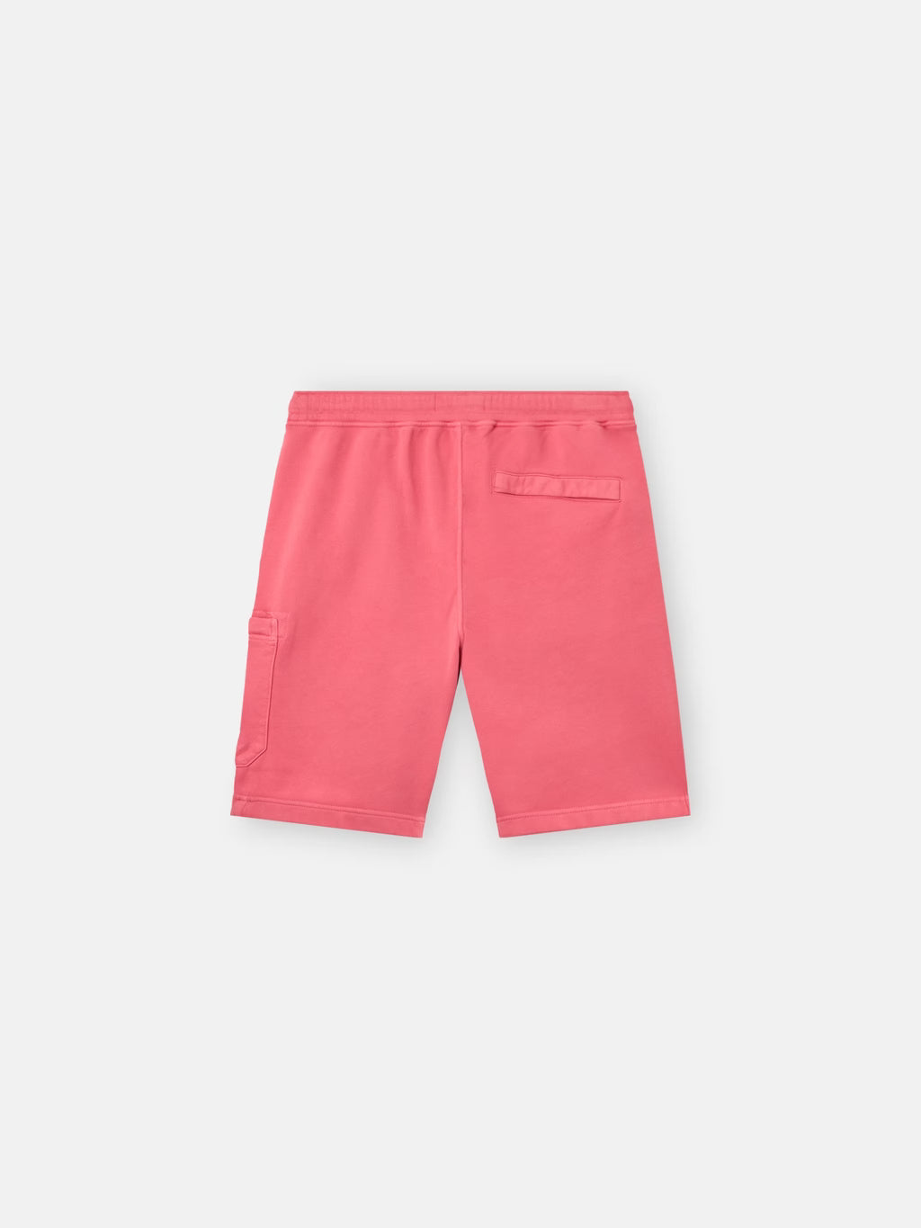 Stone Island Organic Cotton Fleece Jogger Shorts in Geranium