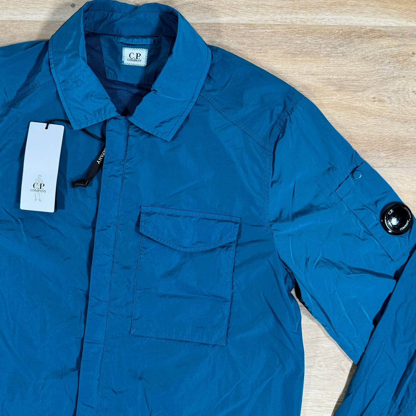 C.P. Company Chrome Lens Overshirt in Ink Blue