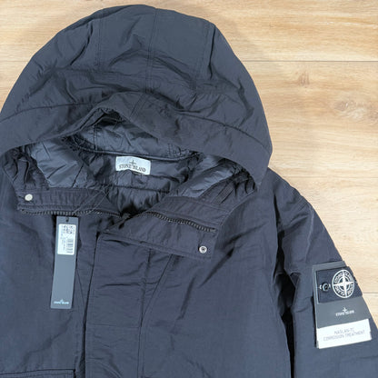 Stone Island Naslan-TC Corrosion Treatment Down Jacket in Black