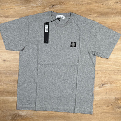 Stone Island Patch Logo T-Shirt in Grey