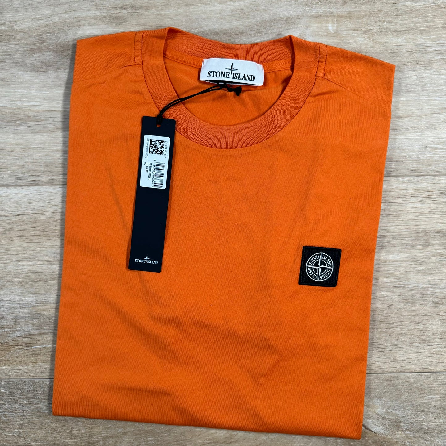 Stone Island Patch Logo T-Shirt in Orange