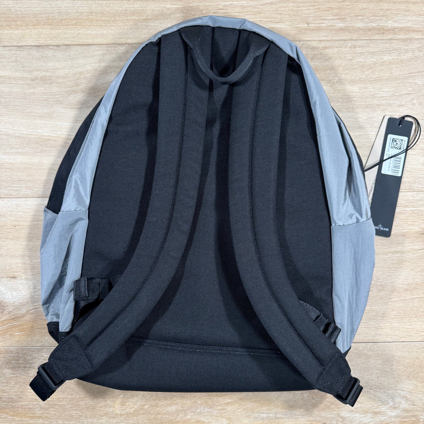 Stone Island Nylon Metal Padded Backpack in Pearl Grey