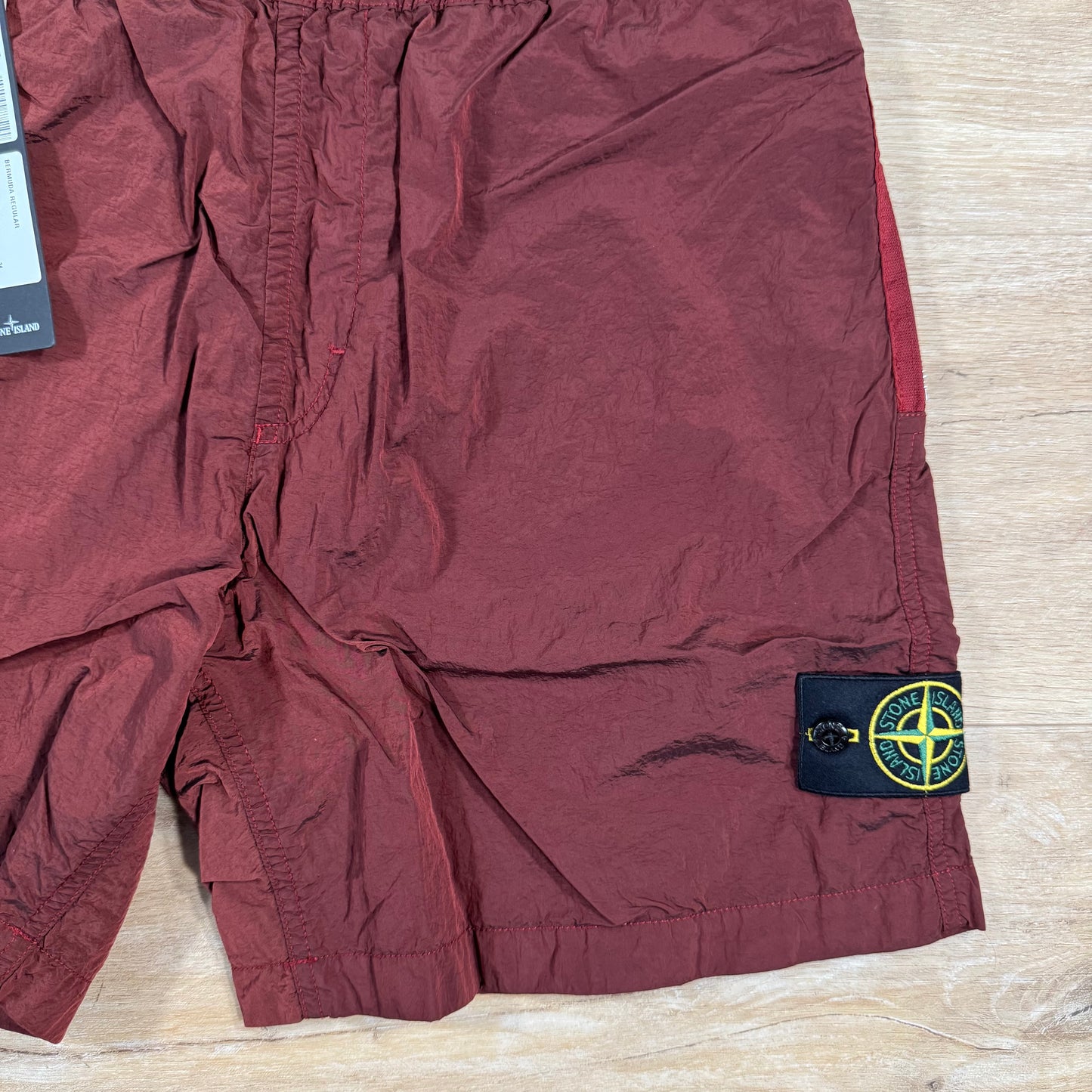 Stone Island Nylon Metal Bermuda Shorts in Copper
