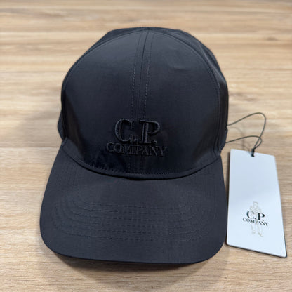 C.P. Company Chrome-R Logo Cap in Black
