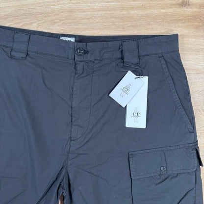 C.P. Company 50 Fili Stretch Cargo Shorts in Black
