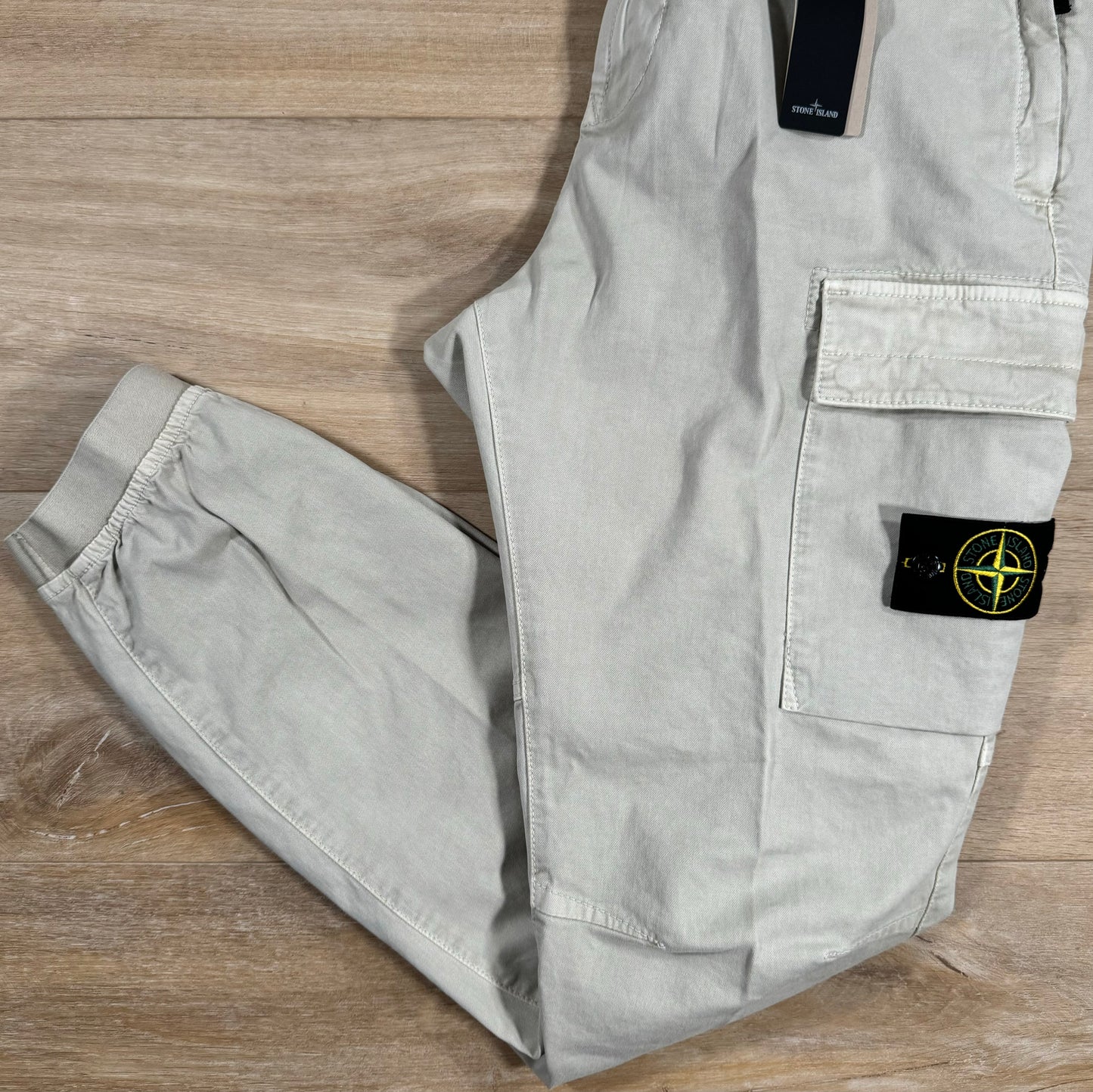 Stone Island Stretch Cargo Pants in Plaster