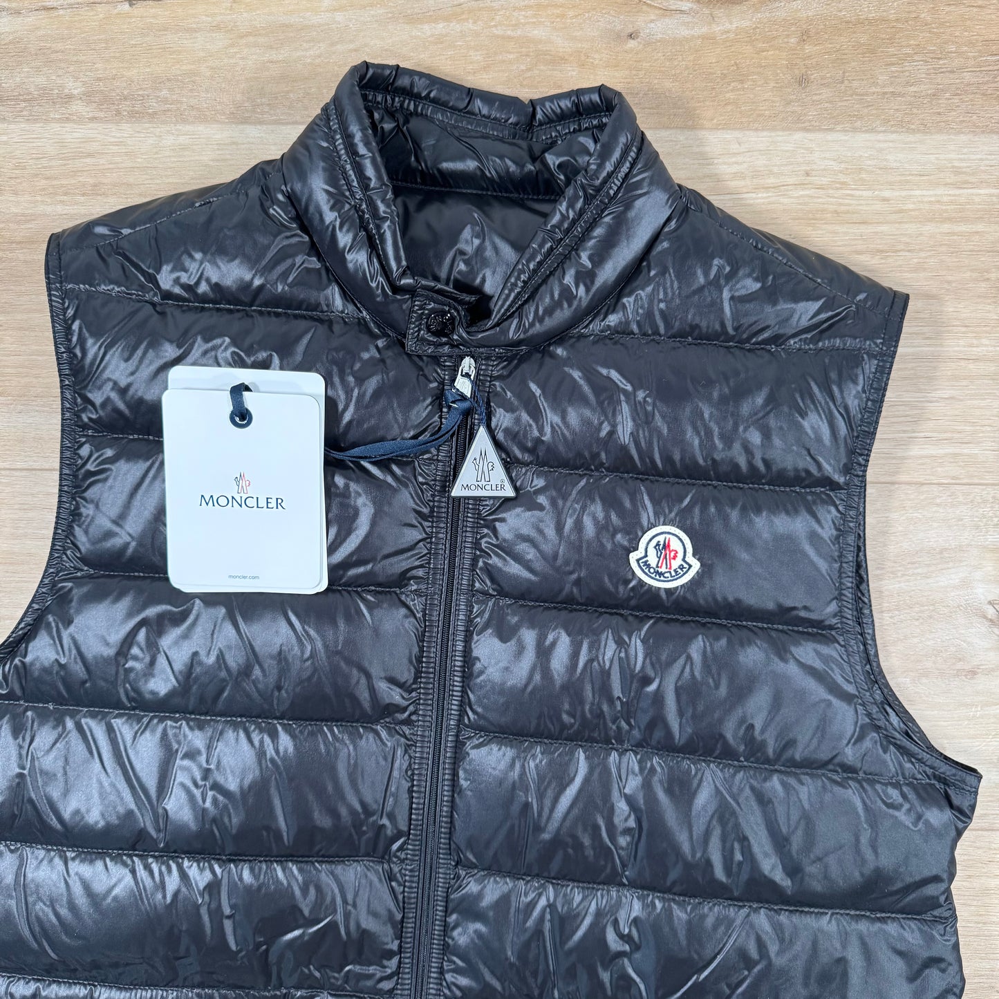 Moncler Gui Packable Down Gilet in Black