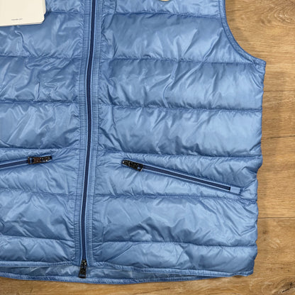 Moncler Gui Packable Down Gilet in Light Blue
