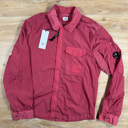 C.P. Company Chrome Lens Overshirt in Red Bud