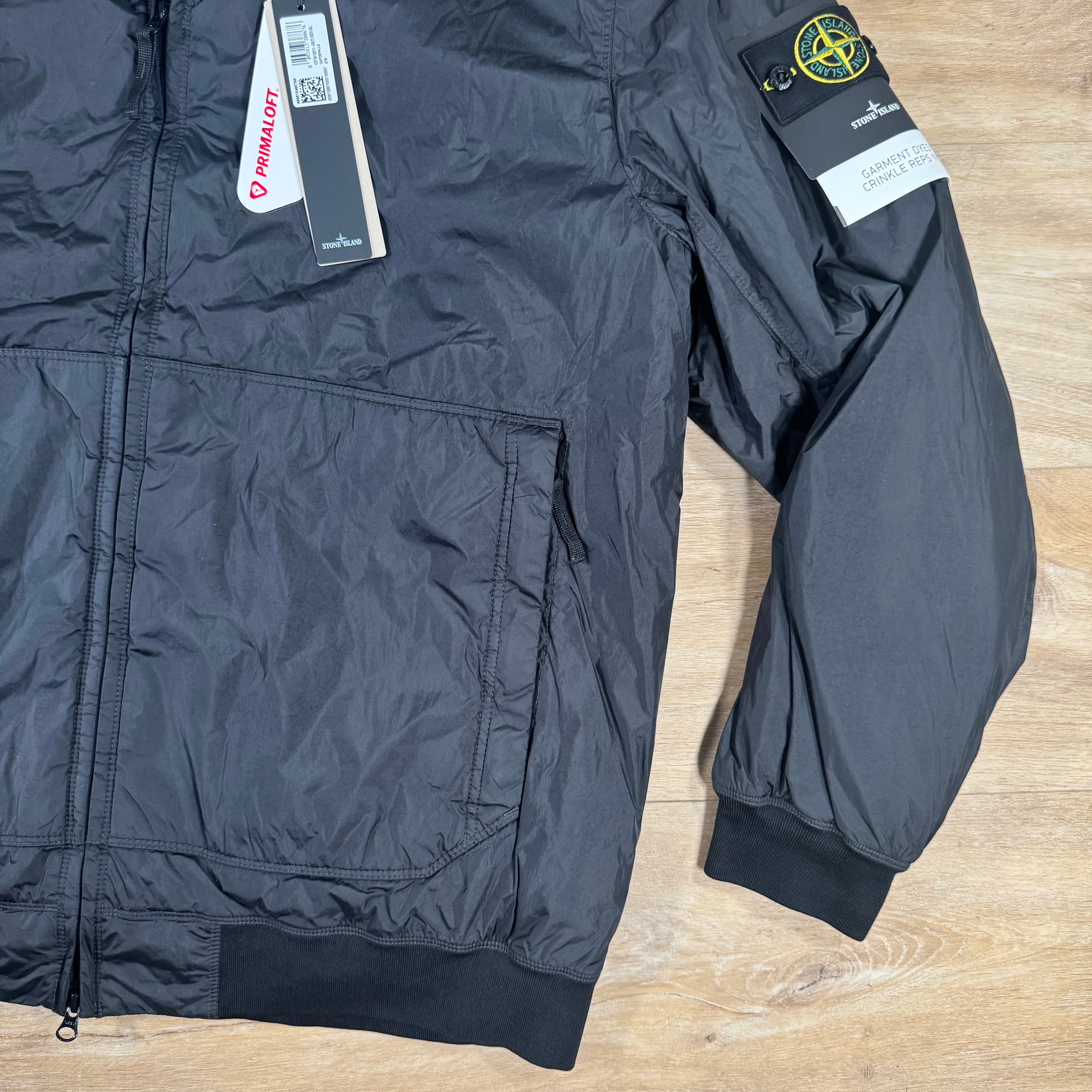 Stone Island Crinkle Reps NY Padded Jacket in Black – Label Menswear