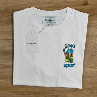 Casablanca Le Jeu Colore T-Shirt in White