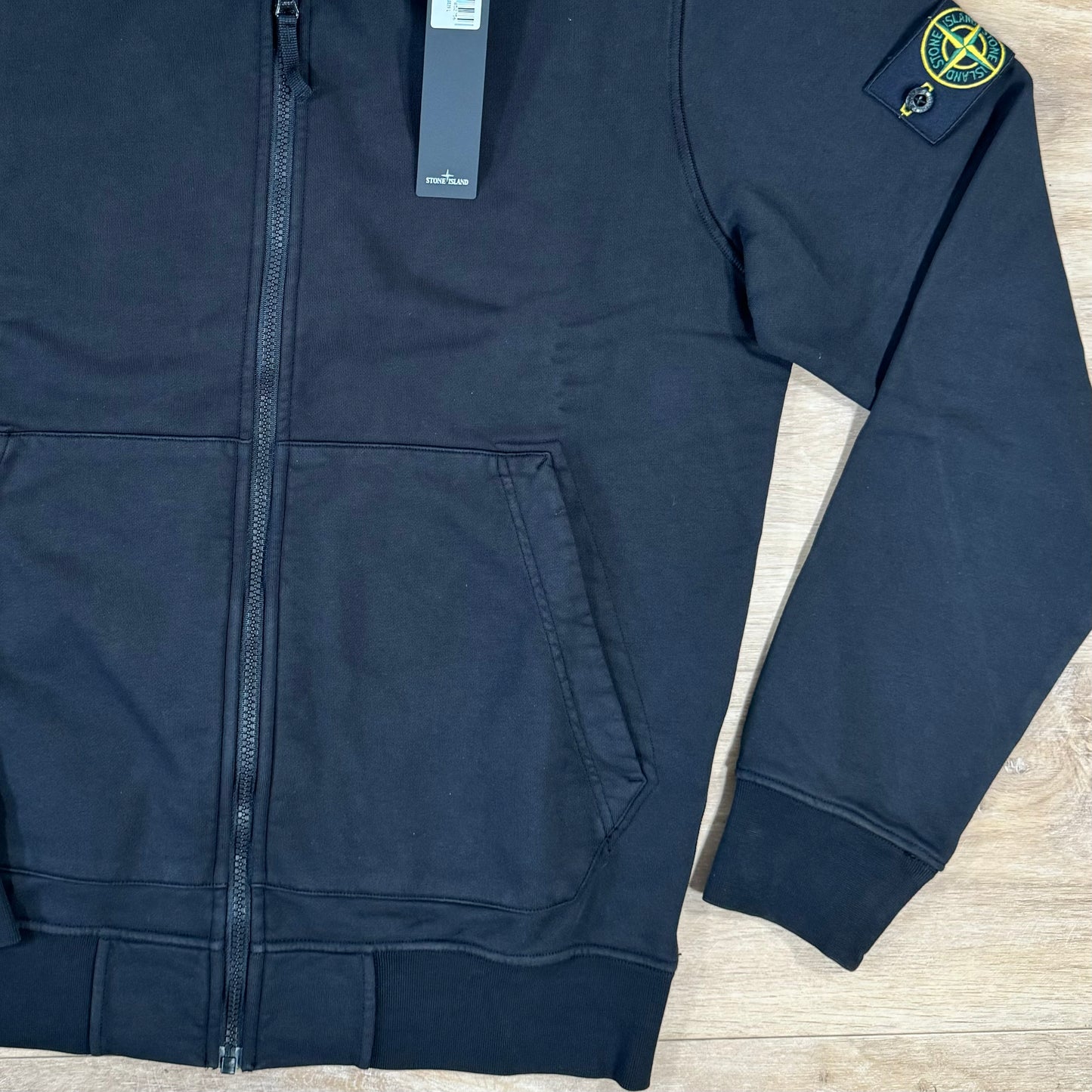 Stone Island Full-Zip Sweatshirt in Black