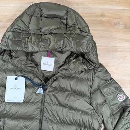 Moncler Najan Hooded Down Jacket in Green