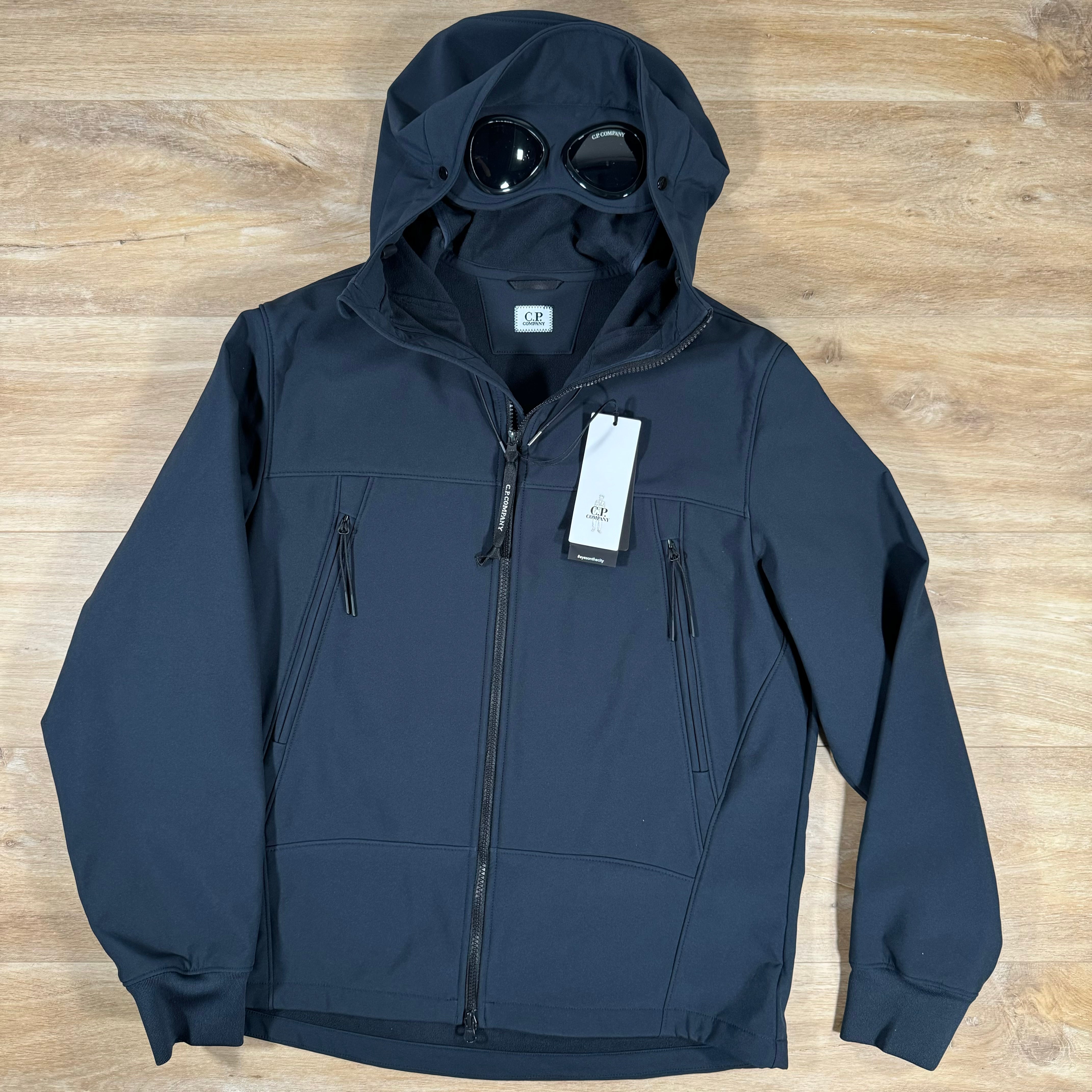 C.P. Company Shell-R Goggle Jacket in Navy – Label Menswear