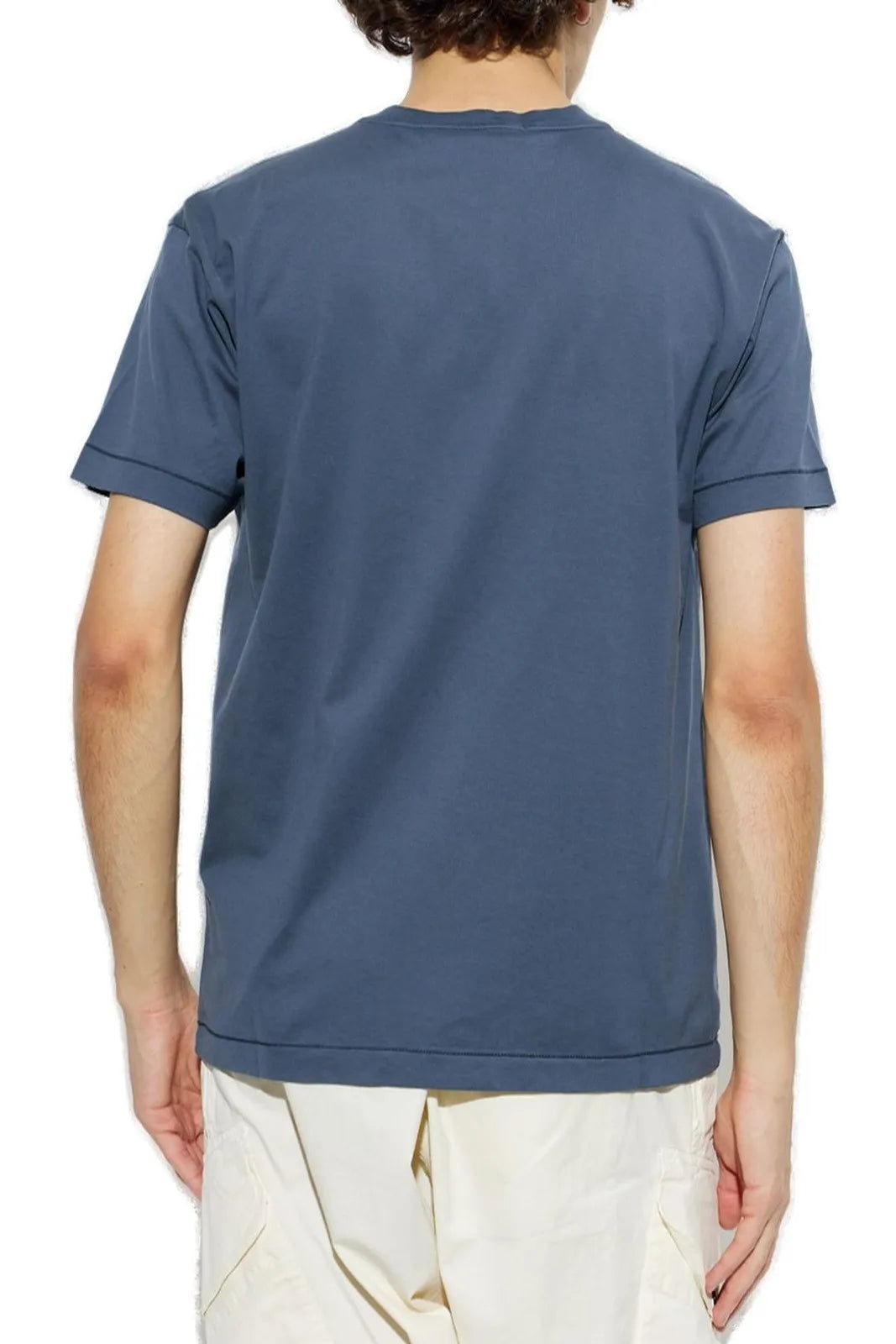 Stone Island Compass Patch T-Shirt in Slate Blue