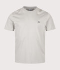 C.P. Company 30/1 Jersey Logo Patch T-Shirt in Flint Grey